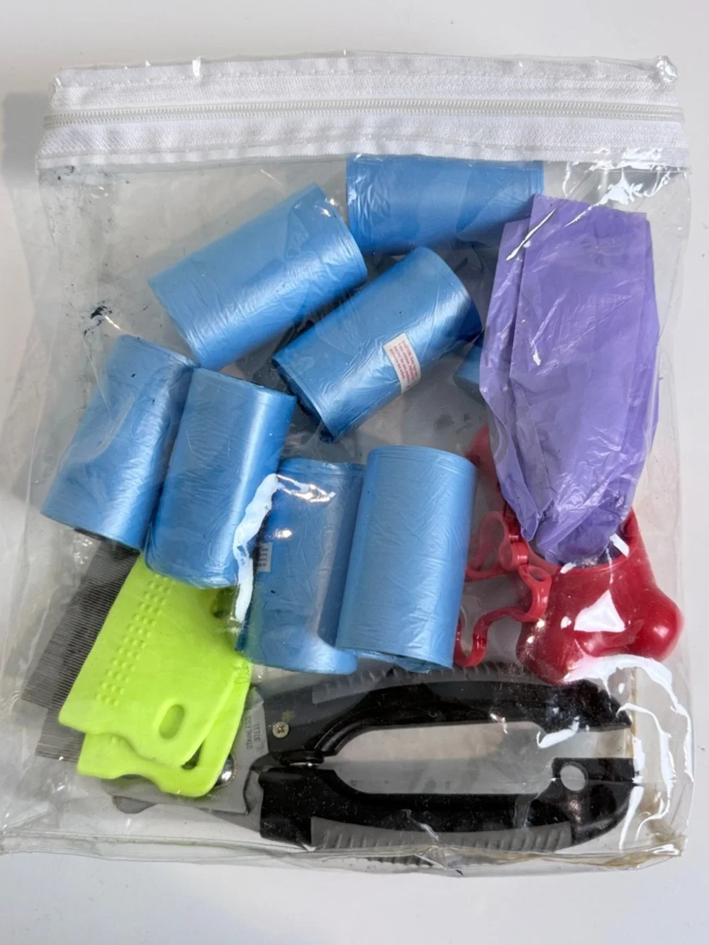 Dog Grooming Lot: Nail Clippers, Poop Bags & Holder